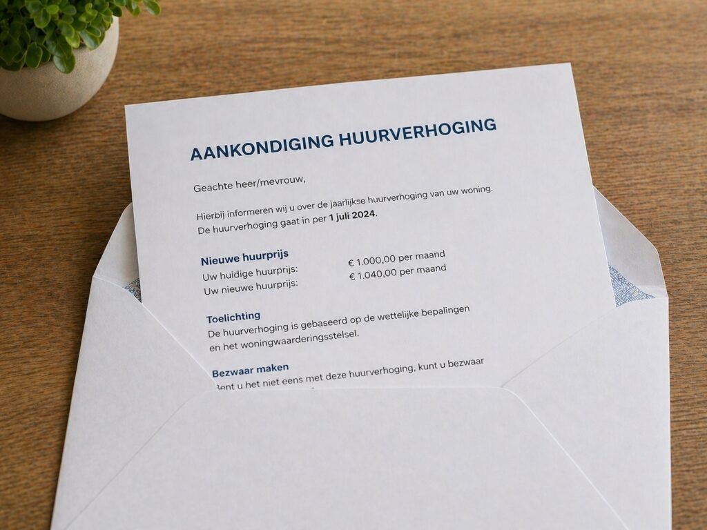 Rent increase letter in the Netherlands: know the legal maximum for 2026