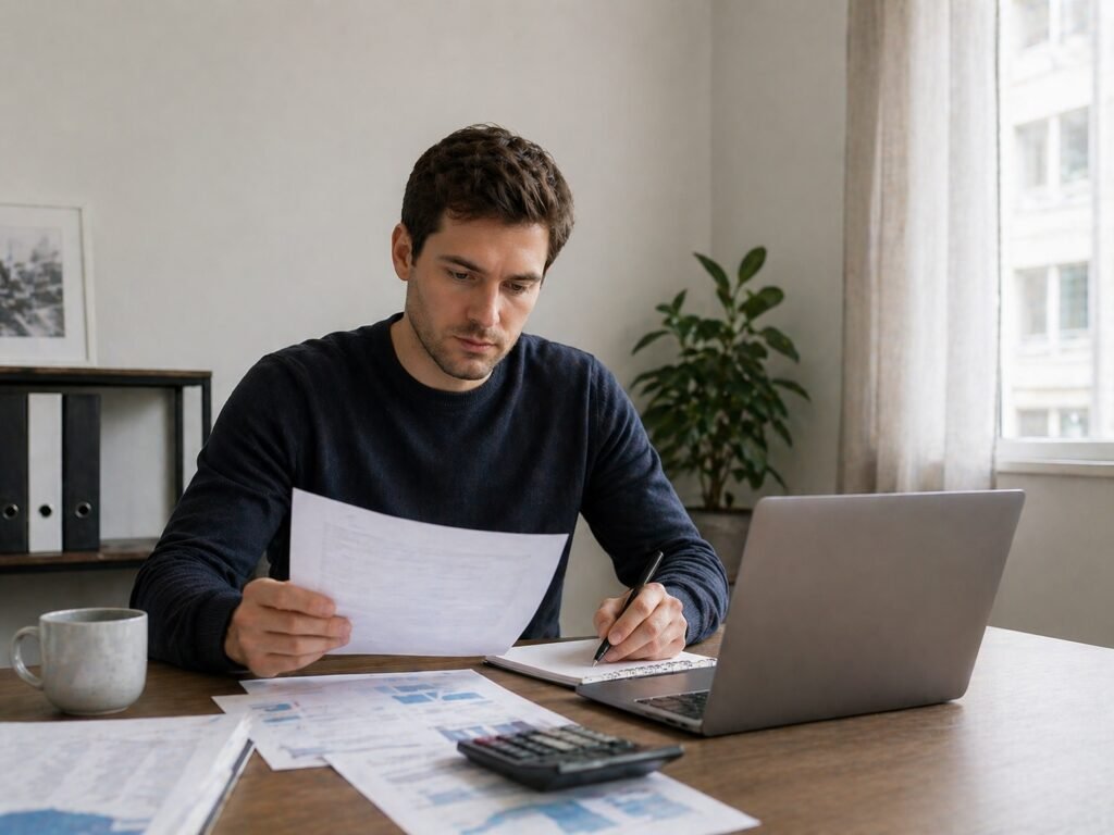 Tenant in the Netherlands reviewing a rent increase notice to object formally